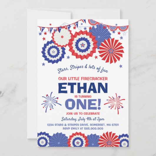 Vierde uitnodiging op de vierde dag van juli (Voorkant)