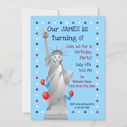 Vierde uitnodiging van de Jongen Partij van juli (Voorkant)