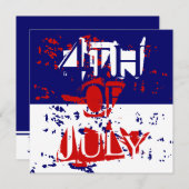 Vierde uitnodiging van de partij van juli (Voorkant / Achterkant)