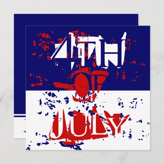 Vierde uitnodiging van de partij van juli (Voorkant / Achterkant)