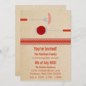 Vierde uitnodiging van de Summer Grilling van juli (Voorkant / Achterkant)