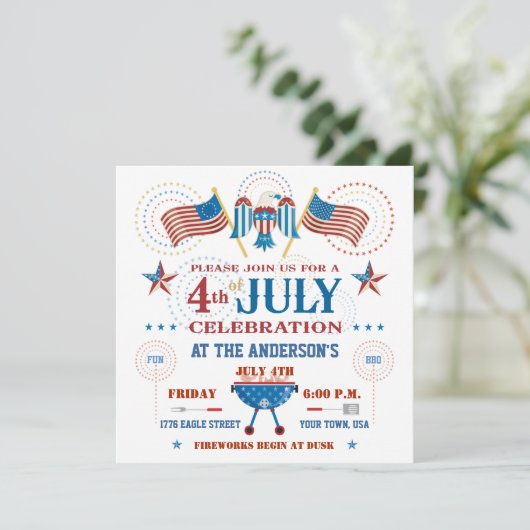 Vierde uitnodiging van juli (Staand voorkant)