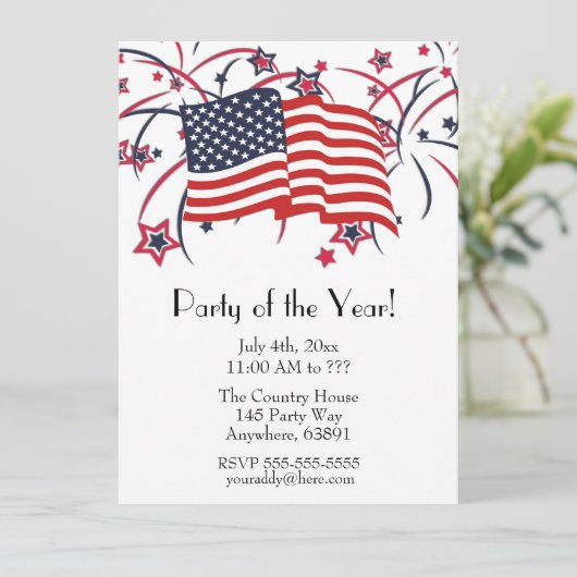 Vierde uitnodiging van juli (Staand voorkant)