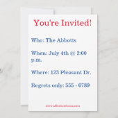 Vierde uitnodiging van juli (Achterkant)