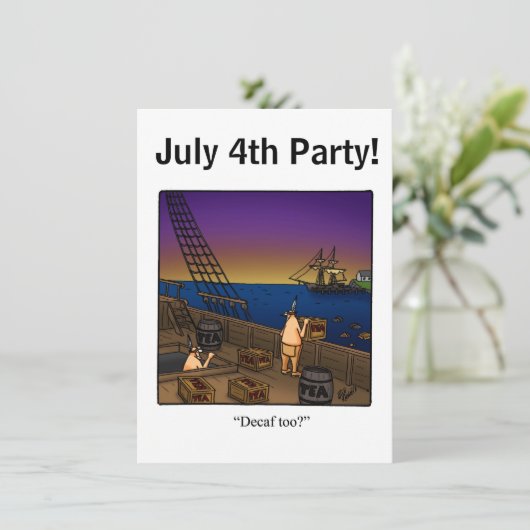 Vierde uitnodiging van juli (Staand voorkant)