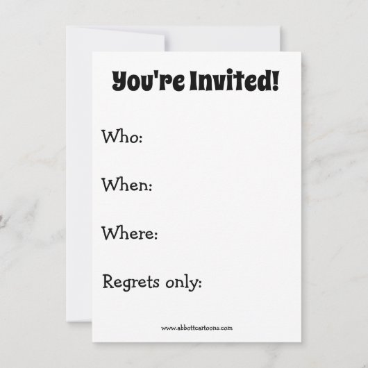 Vierde uitnodiging van juli (Achterkant)