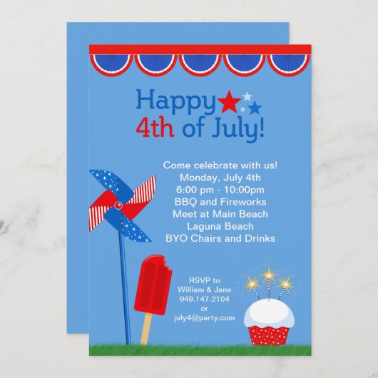 Vierde uitnodiging van juli (Voorkant / Achterkant)