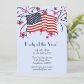 Vierde uitnodiging van juli Blauw (Staand voorkant)