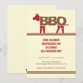 Vierde uitnodiging van juli Modern BBQ (Voorkant / Achterkant)