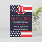 Vierde uitnodiging van juli: Red, White en Blue Pa (Staand voorkant)