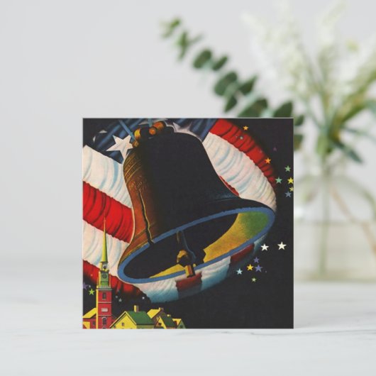 Vierde uitnodiging van Liberty Bell Rings (Staand voorkant)