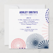 Vierde uitnodiging voor het weekeinde van juli (Achterkant)