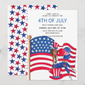 Vierde uitnodiging voor patriottisch meisje (Voorkant / Achterkant)