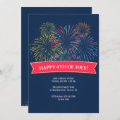 Vierde uitnodiging voor vuurwerk van juli (Voorkant / Achterkant)