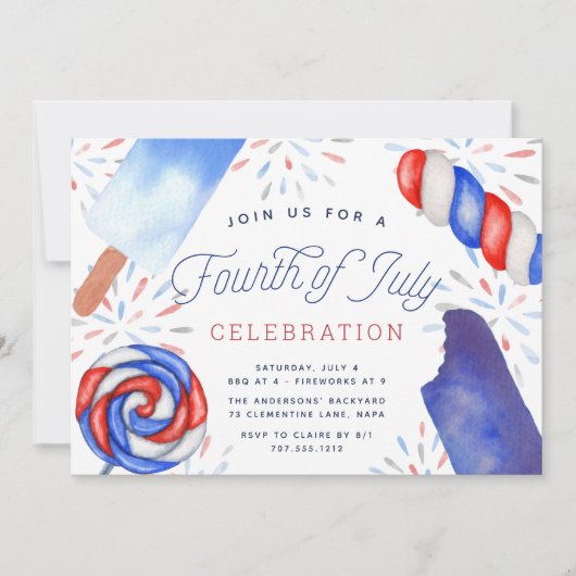 Vierde van de Partij van juli Kaart (Voorkant)