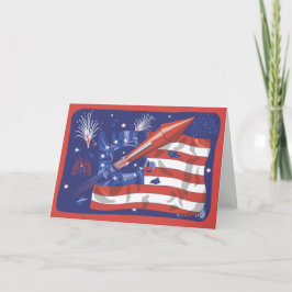 vierde van de Viering van Juli Kaart