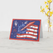 vierde van de Viering van Juli Kaart (Gele Bloem)