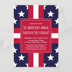 Vierde van de Zomer van Juli, nodigt de Koekening  Kaart