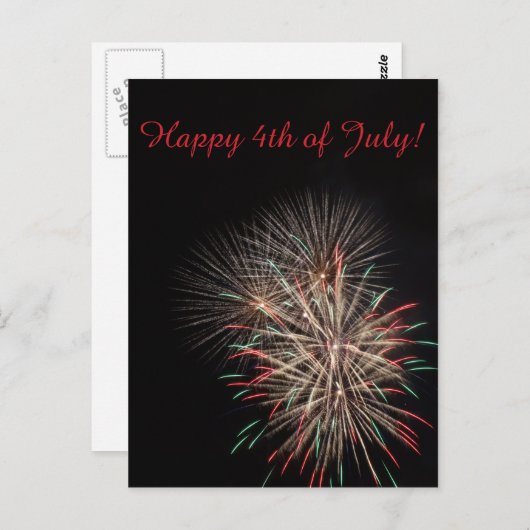 vierde van het Briefkaart van Juli (Voorkant / Achterkant)