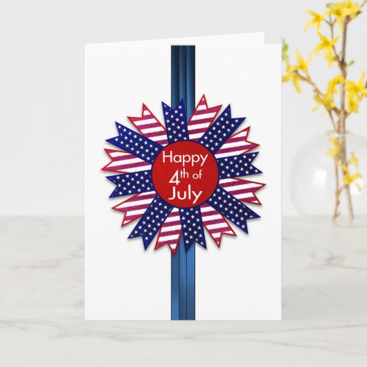 vierde van het Patriottische Lint van Juli, van Kaart (Gele Bloem)