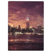 Vierde van het Vuurwerk van Juli achter Manhattan Klembord (Achterkant)