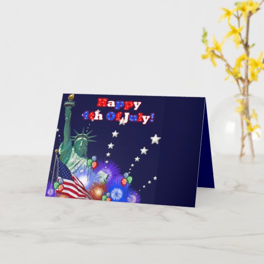 vierde van het Wenskaart van Juli Kaart (Gele Bloem)