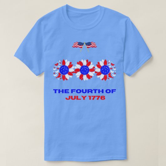 Vierde van juli 1776 t-shirt (Design voorkant)