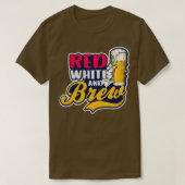 Vierde van juli 2021 Roodwitbier T-shirt (Design voorkant)
