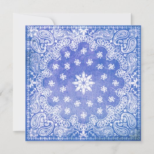 Vierde van juli Bandana Party Kaart (Achterkant)