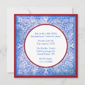 Vierde van juli Bandana Party Kaart (Voorkant)