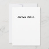 Vierde van juli Klassieke Autopartij Kaart (Achterkant)