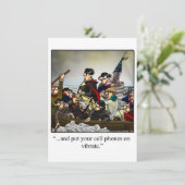 Vierde van juli nodigt "spectickles" uit kaart (Staand voorkant)