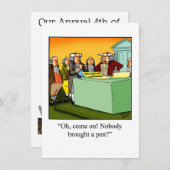 Vierde van juli nodigt "spectickles" uit kaart (Voorkant / Achterkant)