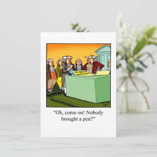 Vierde van juli nodigt "spectickles" uit kaart (Staand voorkant)