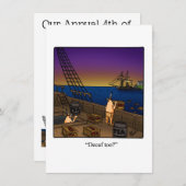 Vierde van juli nodigt "spectickles" uit kaart (Voorkant / Achterkant)