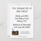 Vierde van juli nodigt "spectickles" uit kaart (Achterkant)