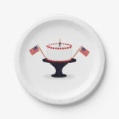 Vierde van juli Party Paper Borden Papieren Bordje (Voorkant)