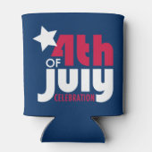 Vierde van juli Viering Koelbox Blikjeskoeler (Achterkant)