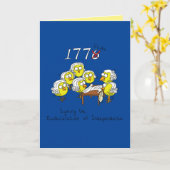 Vierde van juli Vreemde onafhankelijkheidsverklari Kaart (Gele Bloem)