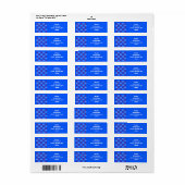 Vierde van juli Weave Etiket (Full Sheet)