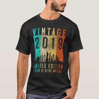 Vierde verjaardag 2019 4 jaar oud t-shirt