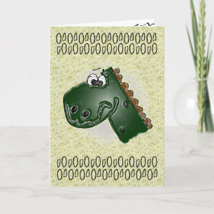 Vierde verjaardag 3D Dinosaur Kaart