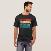 Vierde verjaardag 4 jaar Geweldige sinds september T-shirt (Voorkant volledig)