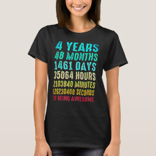 Vierde verjaardag 4 jaar oude jongens Kinder meisj T-shirt