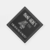 Vierde verjaardag: Art Deco Style + aangepaste naa Servet (Hoek)