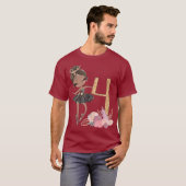 Vierde verjaardag Ballerina Dancer Ballet Black Gi T-shirt (Voorkant volledig)