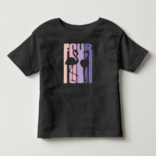 Vierde verjaardag Cute Gift I Flamingo I 4 jaar ou Kinder Shirts