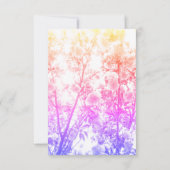 Vierde verjaardag Eigen naam Roze Floral Cute Kaart (Achterkant)