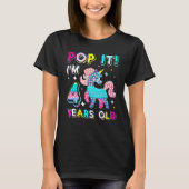 Vierde verjaardag Fidget Speelgoed Pop Birthday Gi T-shirt (Voorkant)