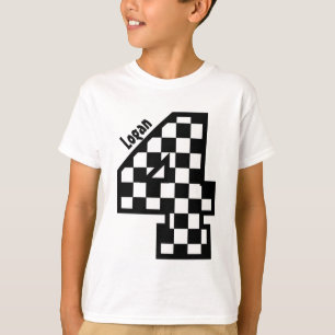Vierde verjaardag Gecontroleerd Vier jaar Douane N T-shirt